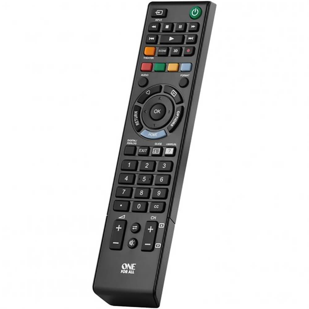 one for all sony tv replacement remote  works with all sony televisions led, lcd, plasma  ideal tv replacement remote control with same functions as the original sony remote  black  urc1812