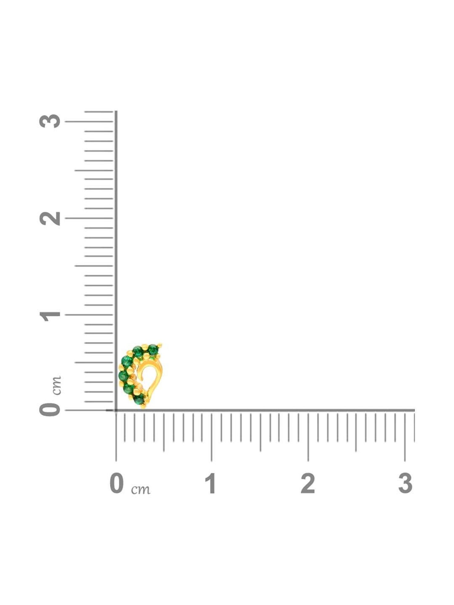 Malabar Gold and Diamonds 22k Gold Nosepin for Women