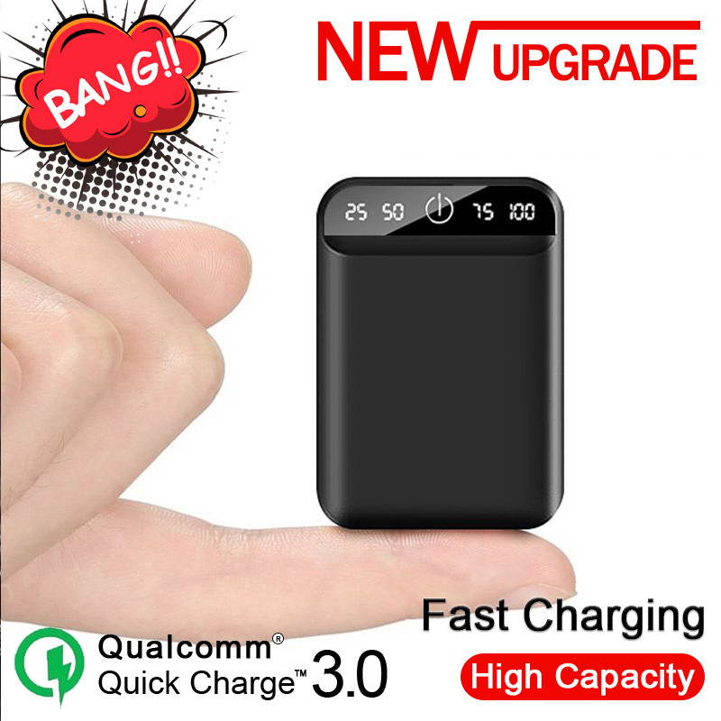 6,000mAh Power Bank Dual USB Output Portable Charger Powerbank Mini Charging Power Bank Travel External Mobile Battery Pack