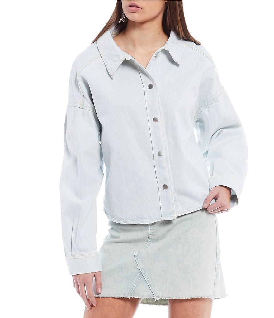 GB Button Front Denim Shirt