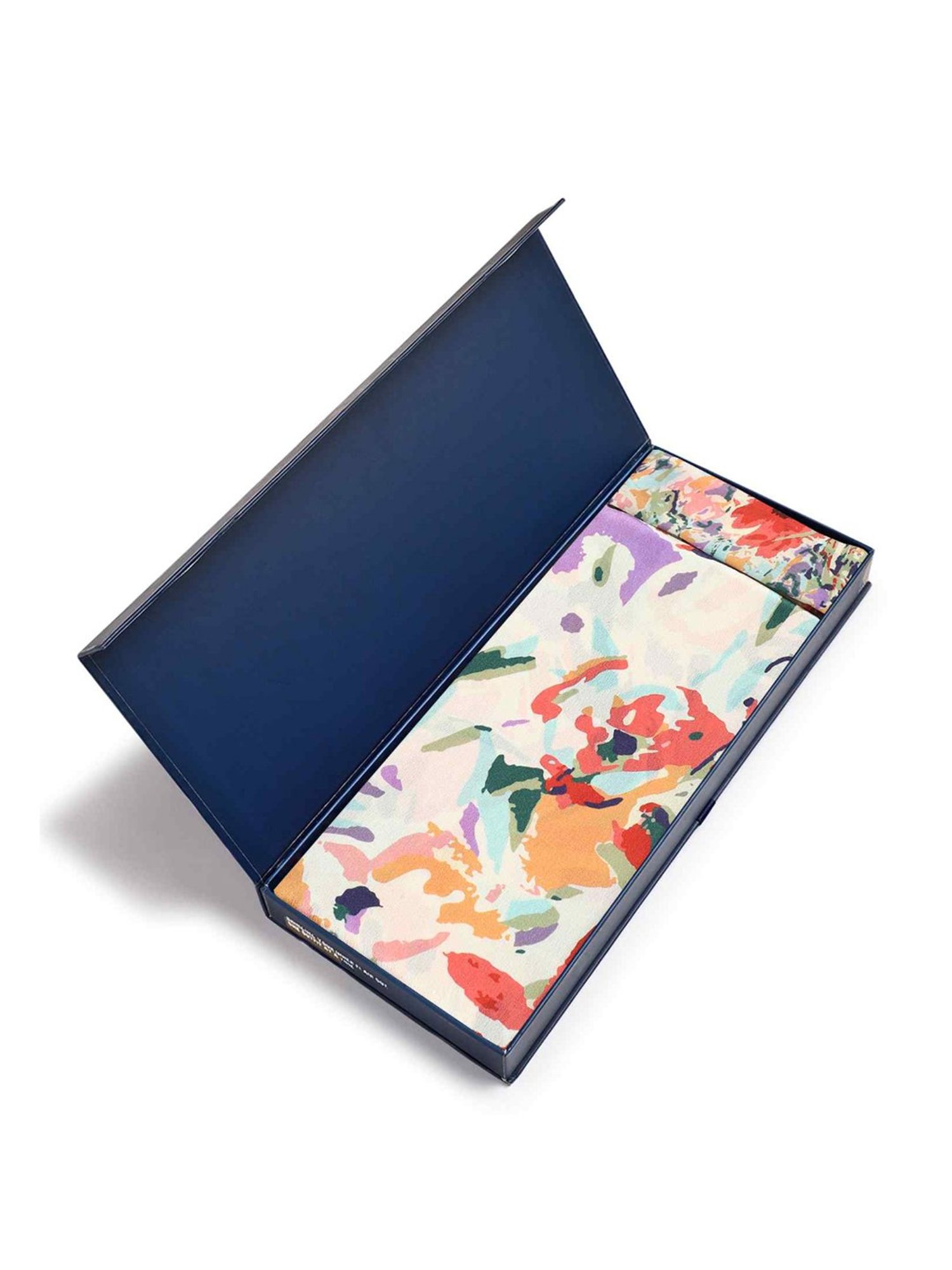 Tossido Multicolor Floral Scarf & Bag Scarf Set