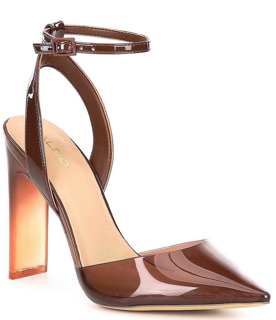 ALDO Aradda Clear Ankle Strap Pumps