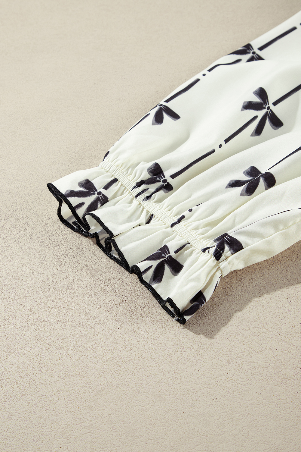 Black Leopard Patchwork Split Neck Ruffle Plus Size Dress