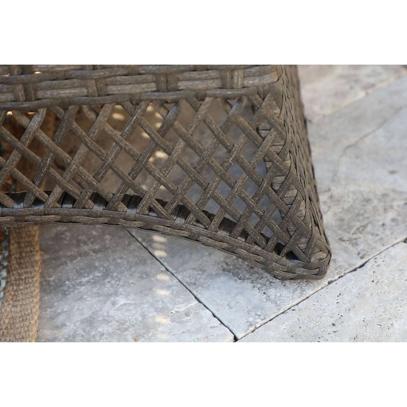 Breckenridge 4pc Seating Set Java Brown Fame Sunbrella Meredian Brick Red Fabric - La-Z-Boy