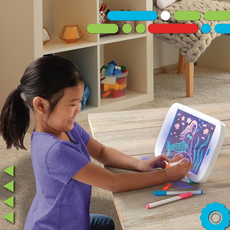 Neon LED Glow Drawing Board - Discovery Kids