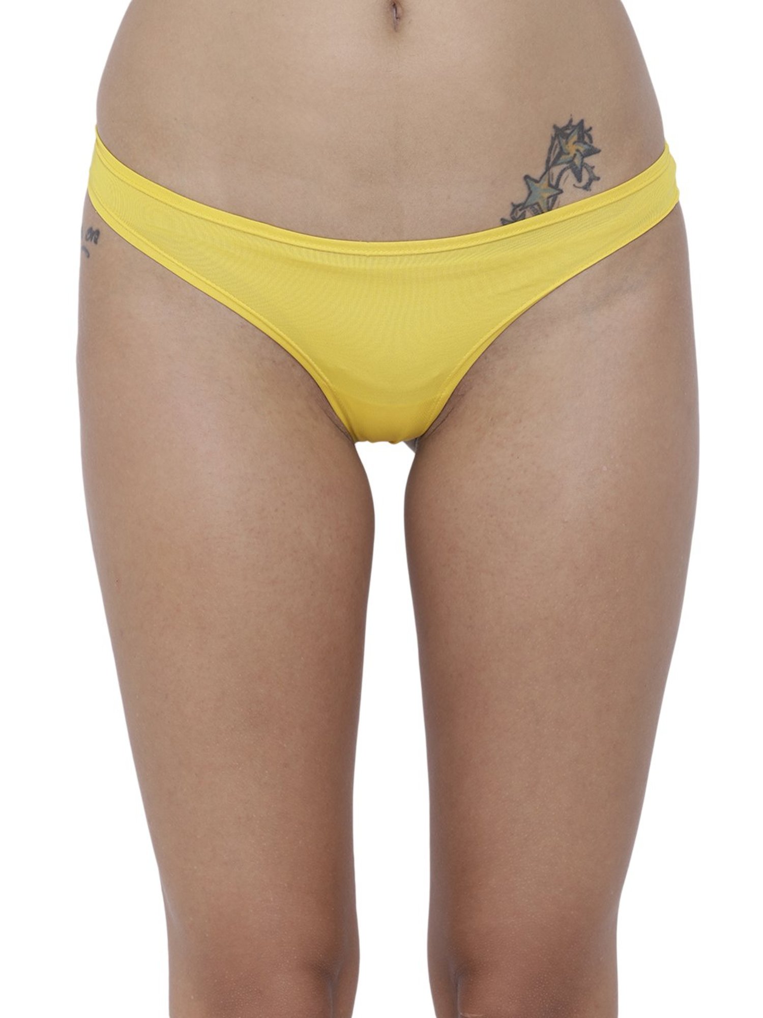 BASIICS by La Intimo Yellow Bikini Panty