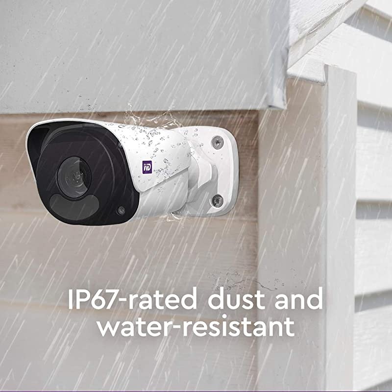 ReadyView 4MP Surveillance Camera - 1520p, PoE, IP67-rated, Motion Detection, Night Vision, Outdoor and Indoor, Security Video Surveillance - BWGK0000NWT-HESN