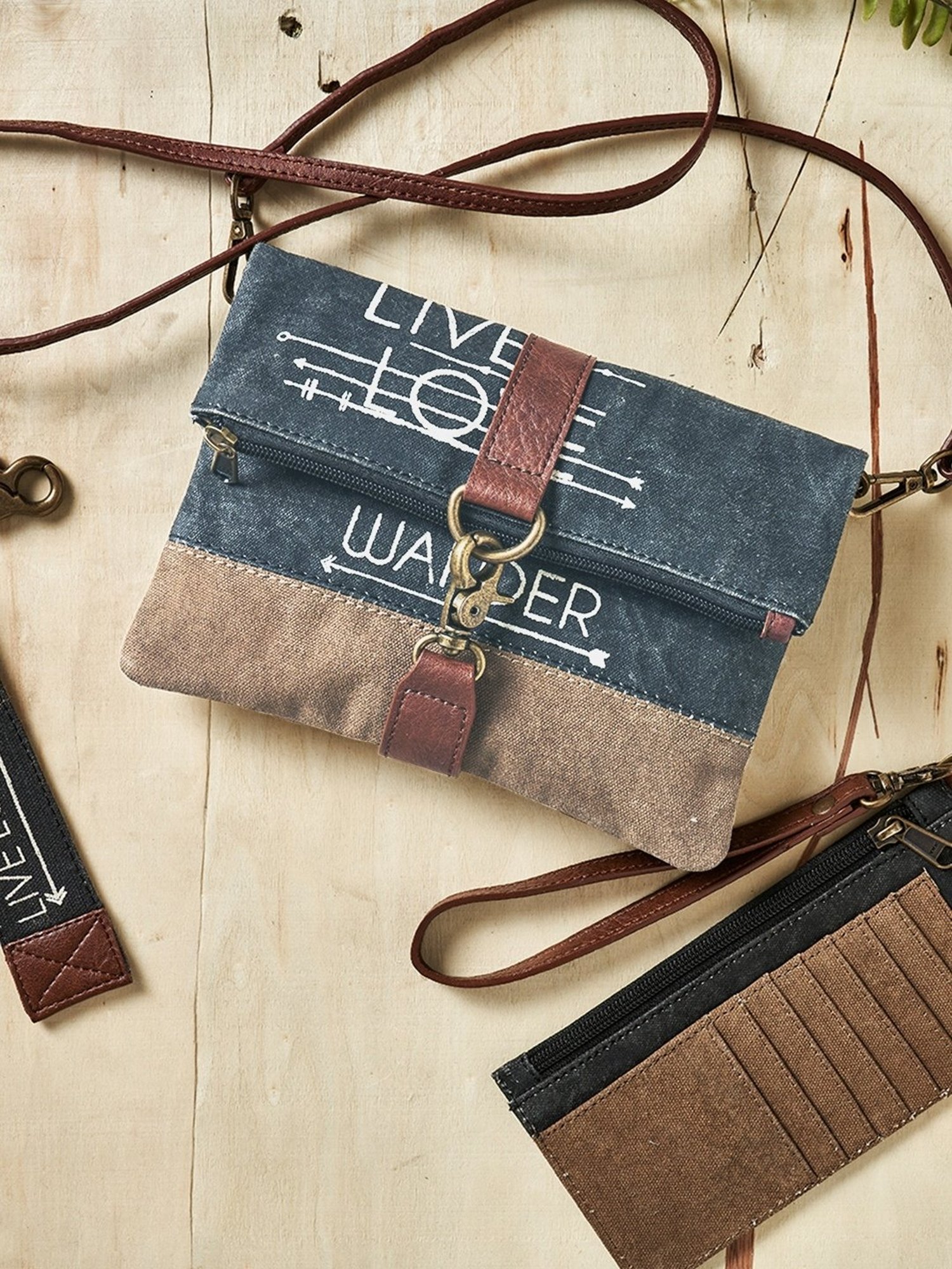 Mona B Multicolor Color Block Small Cross Body Bag