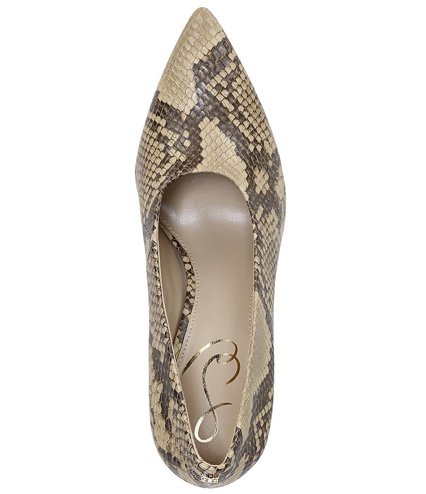 Deltan Tessa Croc-Embossed T-Strap Block Heel Pumps