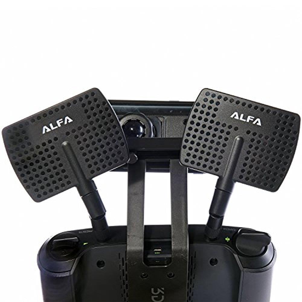 alfa 2.4hgz wifi antenna  7dbi rpsma panel screwon swivel for netwrok adaptors  also works for 3dr solo drone, dji phantom 3 drone, yuneec typhoon h st16 controller, adds range