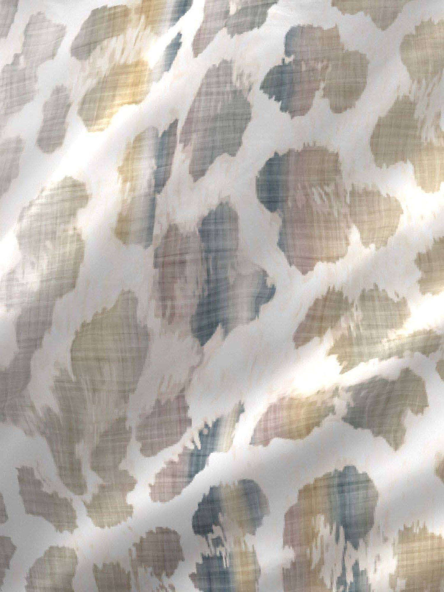 Boutique Living Untamed White Cotton 270 TC King Size Bed Sheet with Pillow Cover