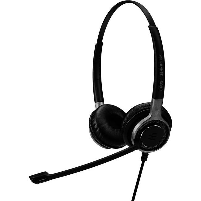 EPOS Sennheiser SC 665 USB (1000645) - Double-Sided Business Headset | UC Optimized and Skype for Business Certified | For Mobile Phone, Tablet, Softphone, and PC (Black)