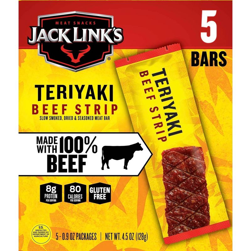 Jack Link's Teriyaki Beef Strips - 4.5oz/5ct