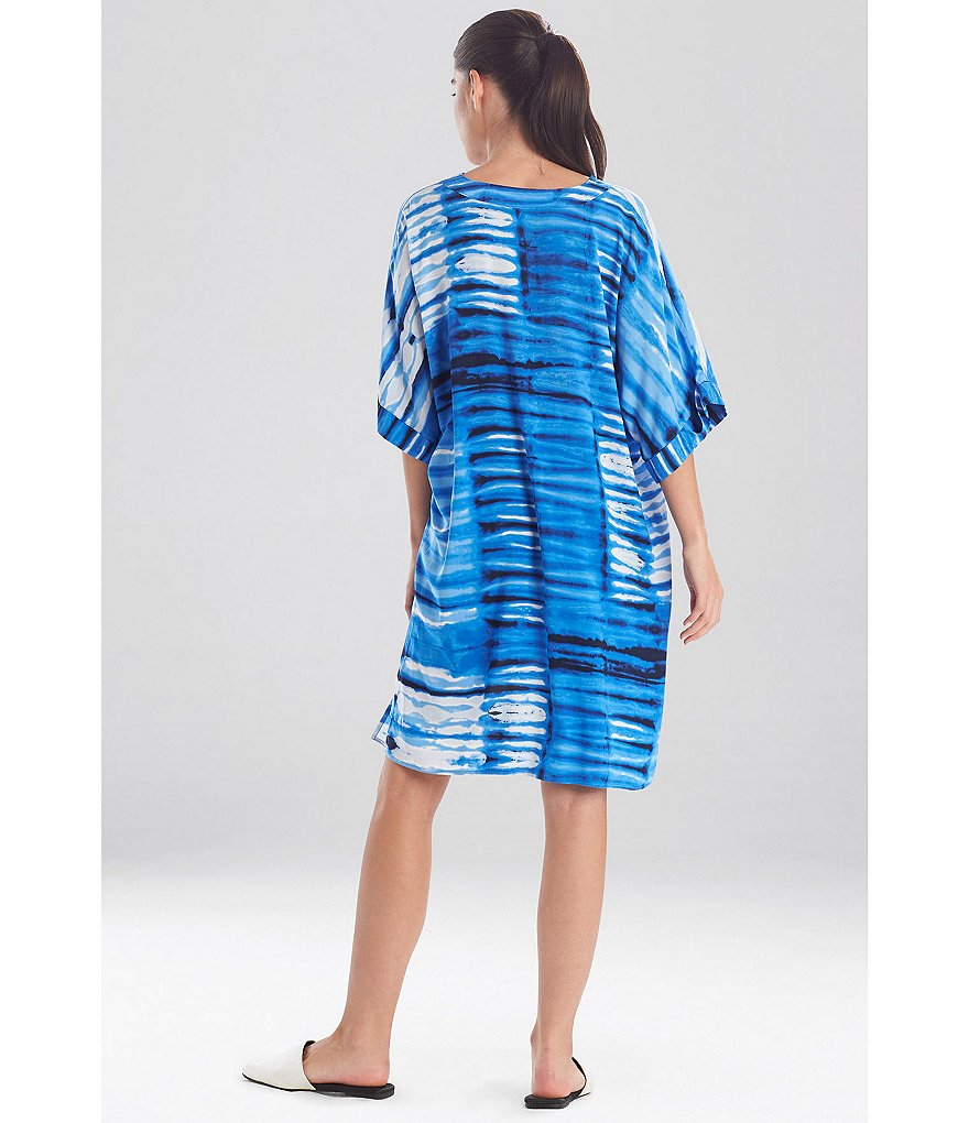 Natori Shibori Printed Challis Tunic Sleepshirt