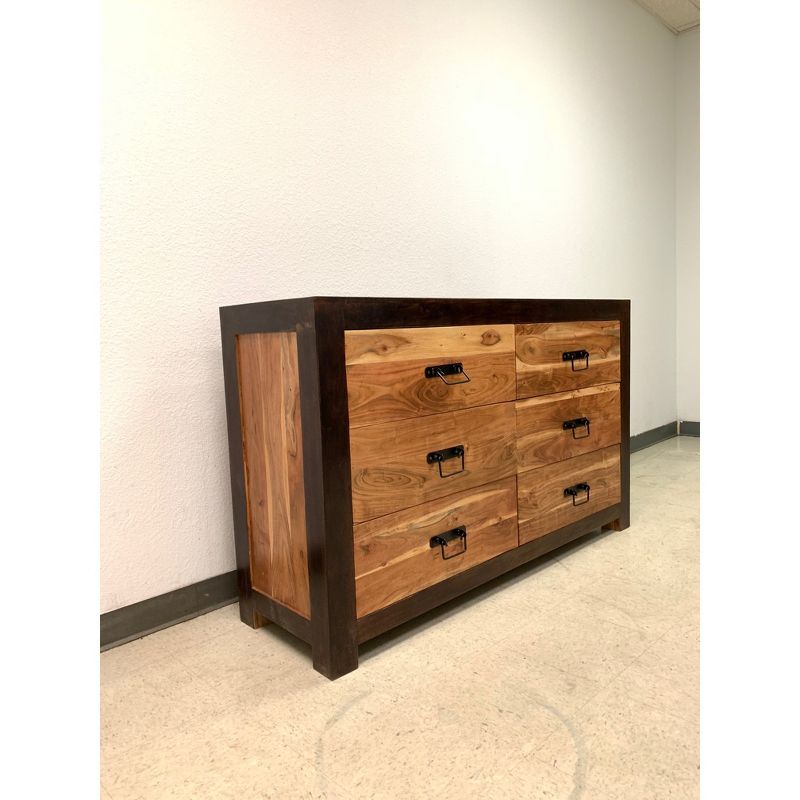 Ajmer 6 Drawer Chest Natural - Timbergirl