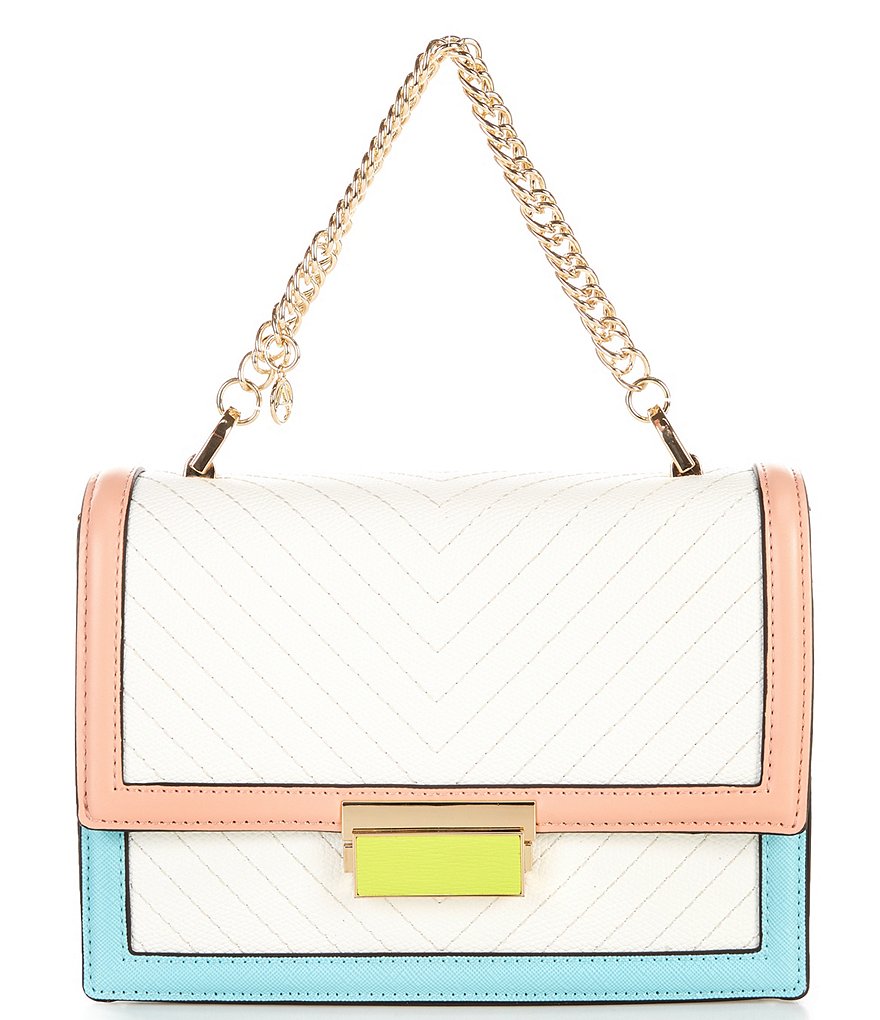 ALDO Laisbyyx Quilted Colorblock Chain Strap Crossbody Bag