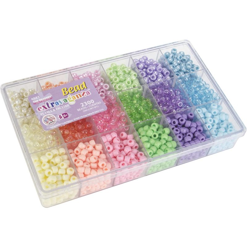 Bead Extravaganza Bead Box Kit 19.75oz-Pastel