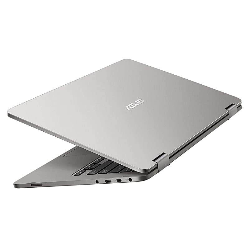 New  VivoBook 2 in 1 Flip 14" FHD LCD Touchscreen Laptop Computer, Intel Pentium N5000 up to 2.7GHz, 4GB LPDDR4, 64GB eMMC, Bluetooth, Webcam, Micro HDMI, Fingerprint Reader, Window 10 in S Mode