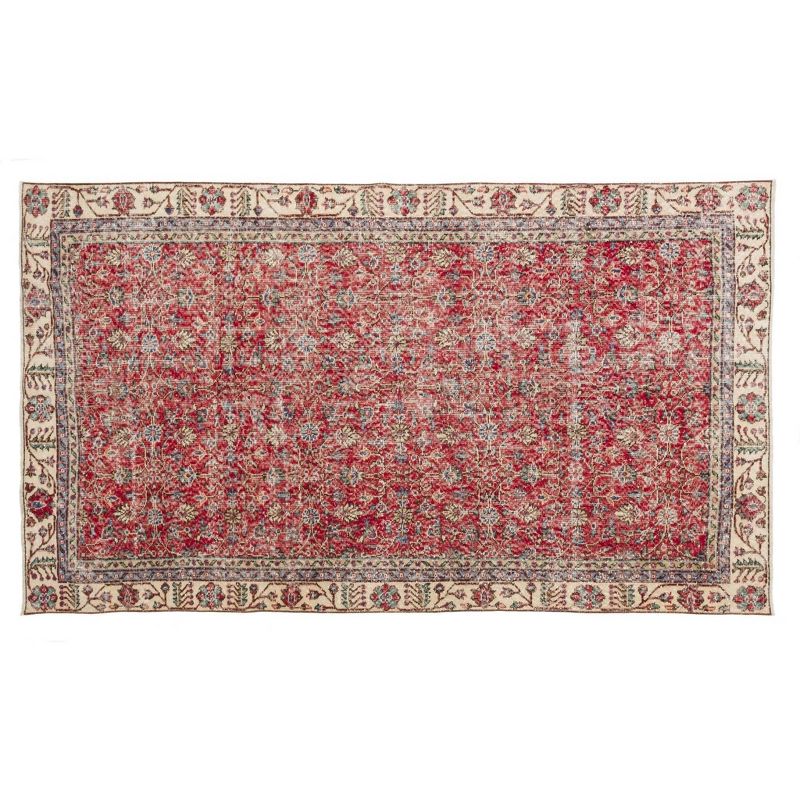 6'x9'10" Vintage One-of-a-Kind Wilford Rug Red - Revival Rugs