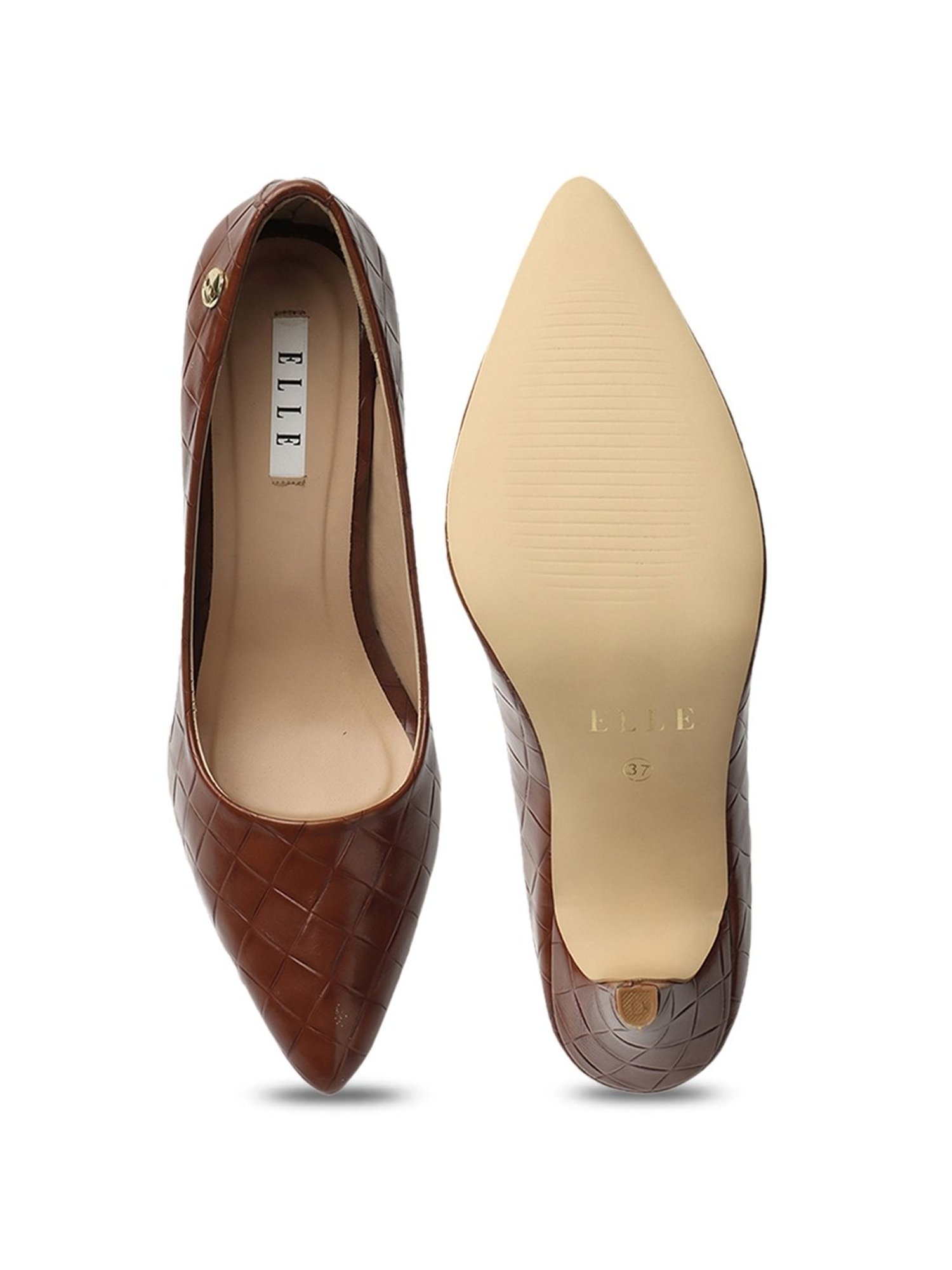 Elle Women's Brown Stiletto Pumps