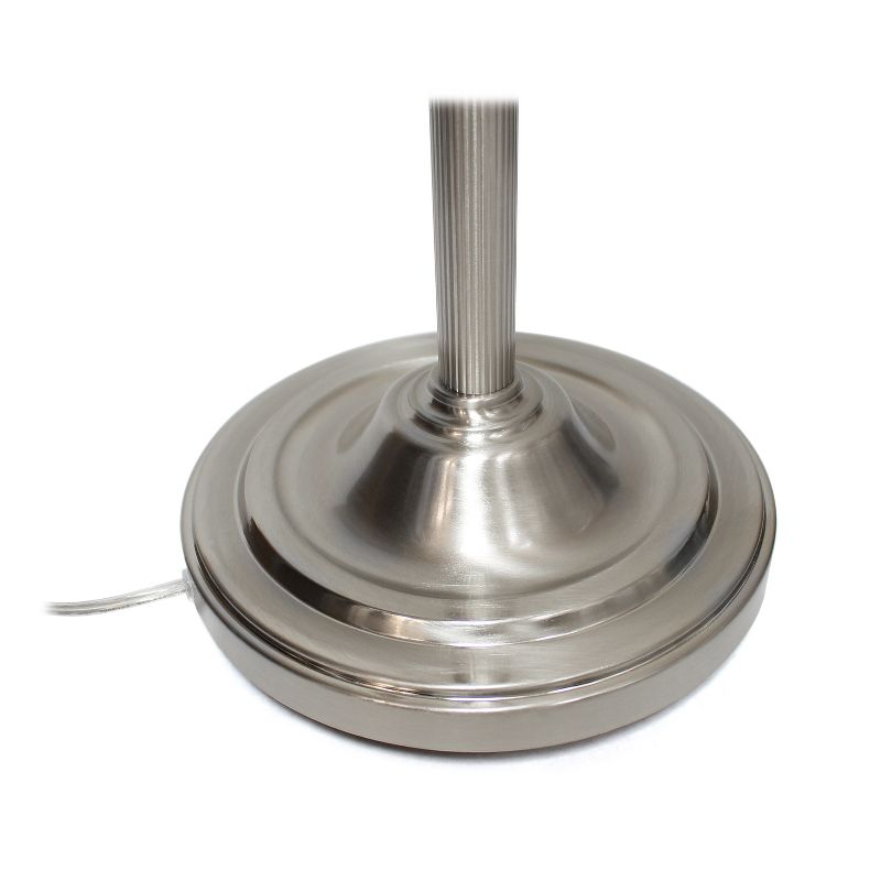 71" 3-way 2 Light Mother Daughter Floor Lamp Brushed Nickel - Elegant Designs