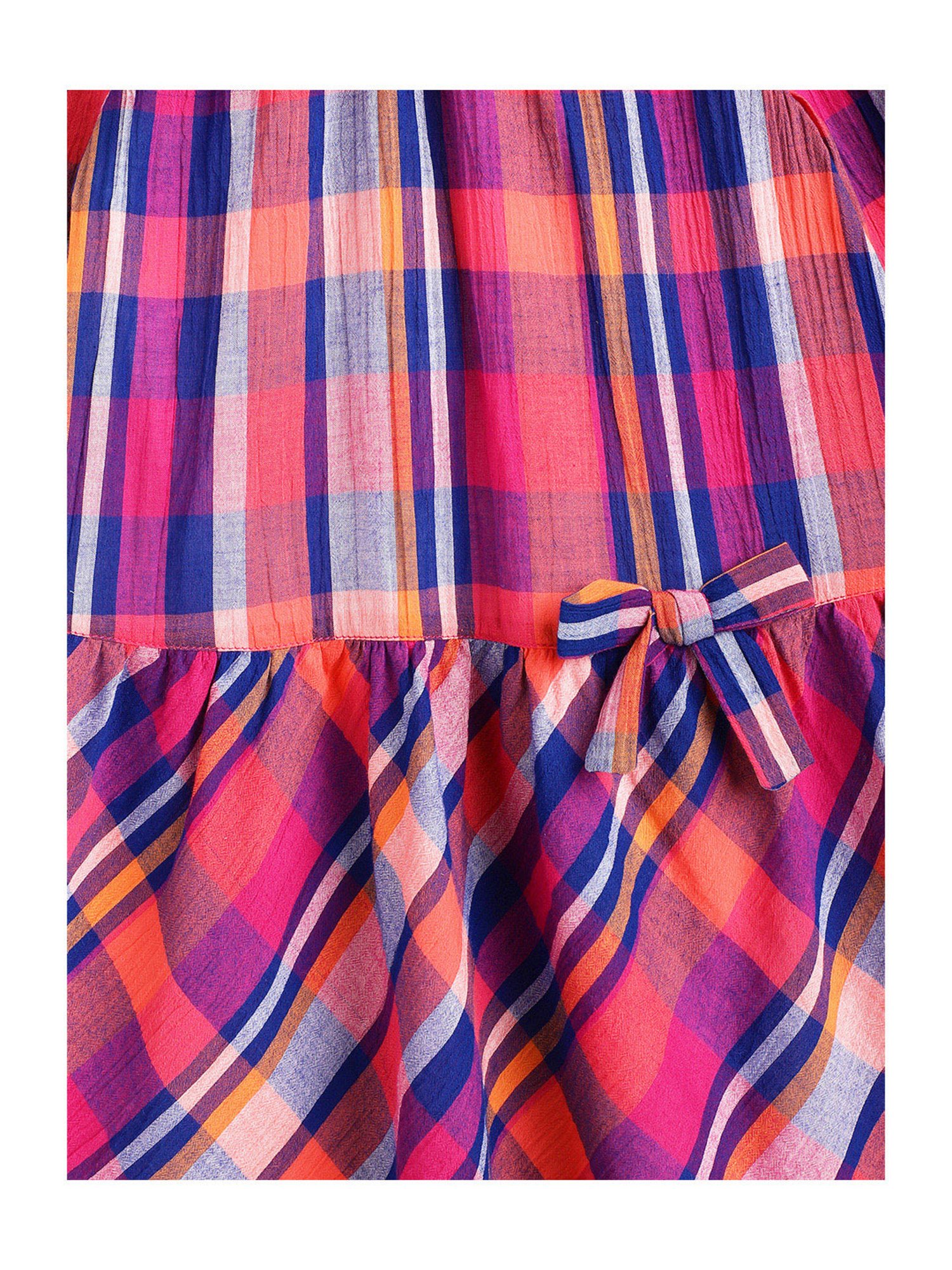 Campana Kids Multicolor Checks Full Sleeves Dress