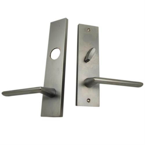 Maxtech 1033L3L Satin Chrome US26D Left Handed Heavy Duty Lever Mortise Plates For Through Bolted Mortise Lock Sets (Mortise Body Sold Separately)