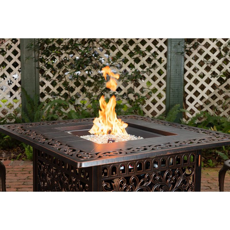 Sedona Square Cast Aluminum Fire Pit - Fire Sense