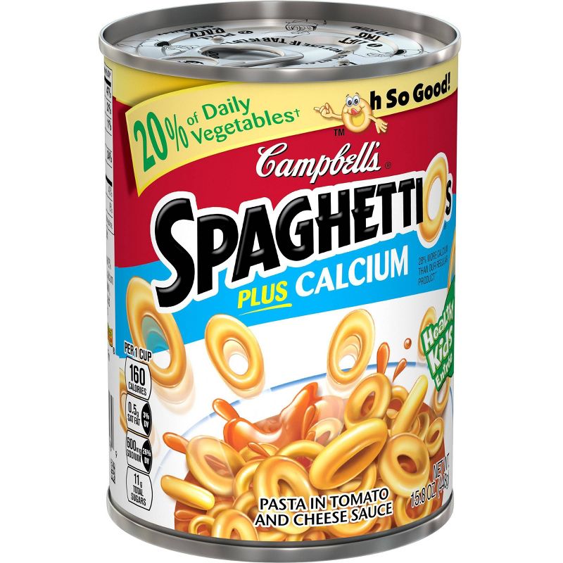 Campbell's SpaghettiOs Plus Calcium 15.8oz