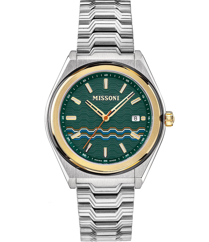 Missoni Mens 331 Tempo Stainless Steel Watch
