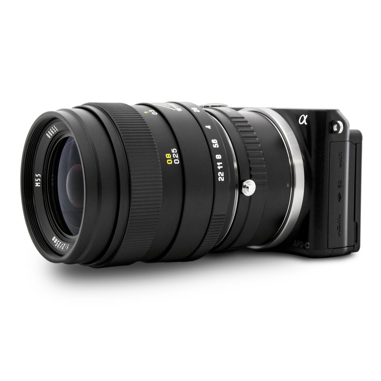 Oshiro 35mm f/2 LD UNC AL Wide Angle Full Frame Prime Lens for Olympus PEN E-PL7, E-P5, E-PL5, E-PM2, E-P1, E-P2, E-PL1, E-PL1s, E-PL2 and other Micro Four Thirds Digital Cameras (EOS-M43 Adapter)