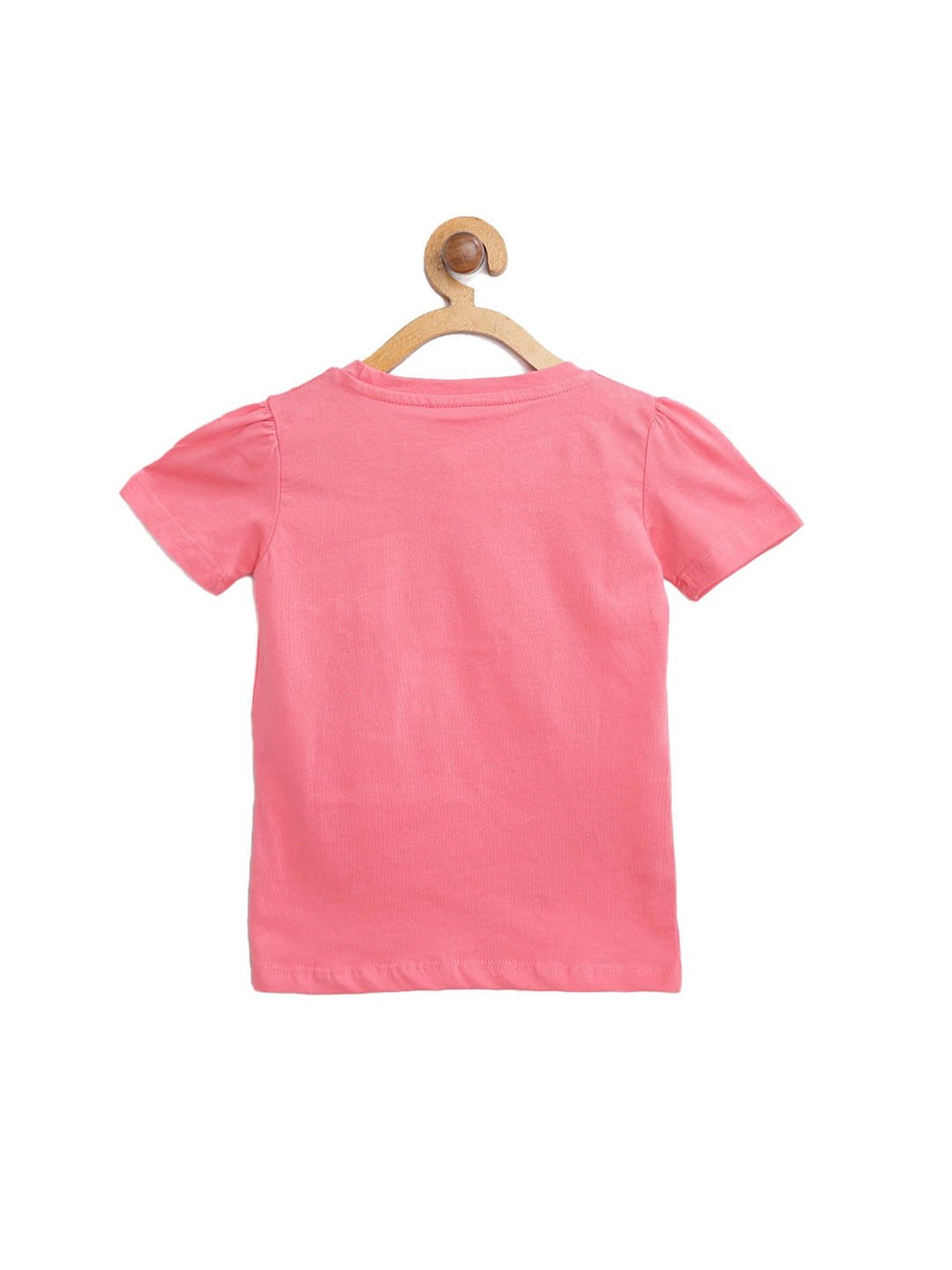 Lazy Shark Kids Peach & Navy Printed  Top with  Shorts