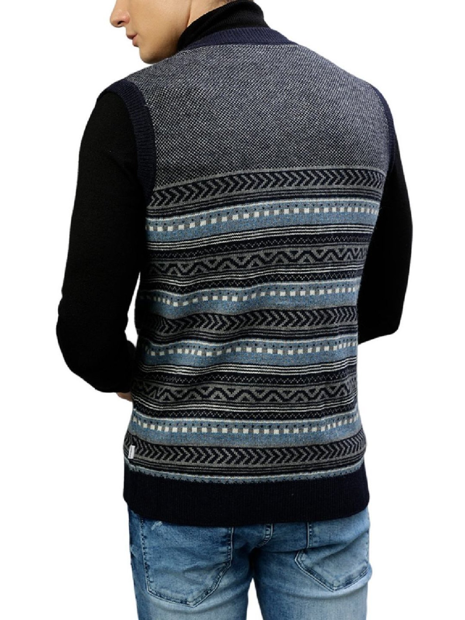 Lindbergh Multi Regular Fit Self Pattern Sweaters