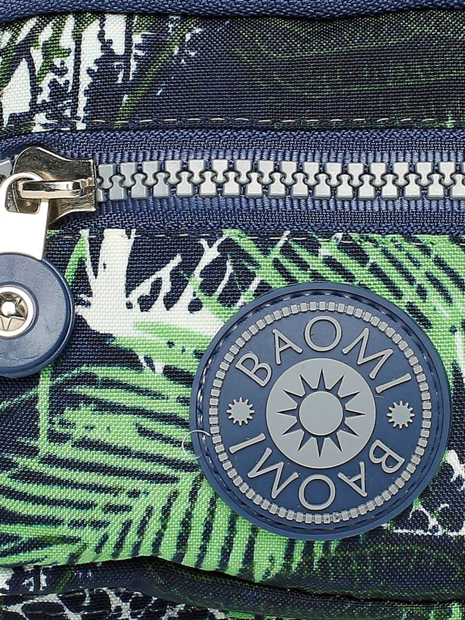 Baomi Blue & Green Printed Waist Pouch