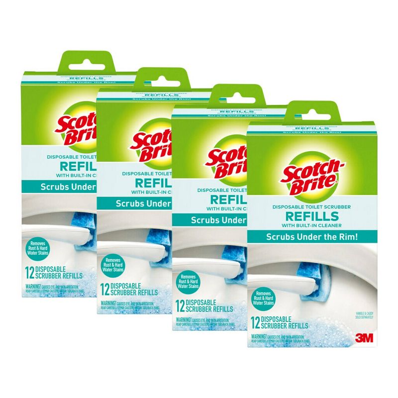 Scotch-Brite Disposable Toilet Scrubber Refills - 12ct
