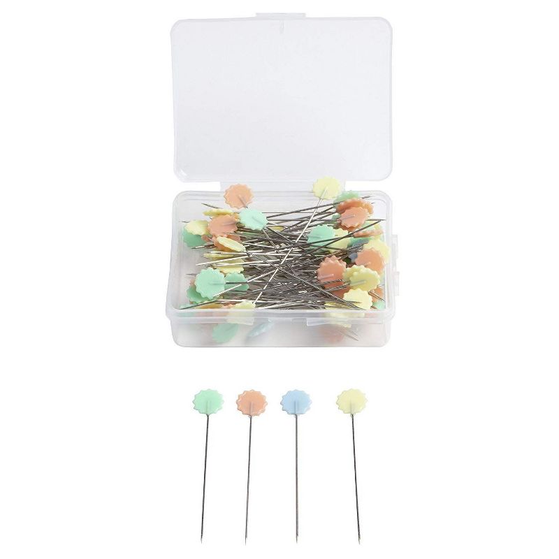 Sewing Pins, Flat Head Quilting Pins in 5 Designs (1.6 to 2 Inches, 475 Pieces)