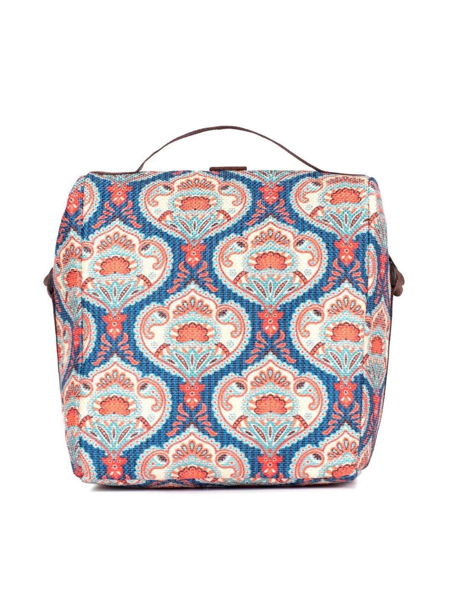 ZOUK Blue Printed Handbag