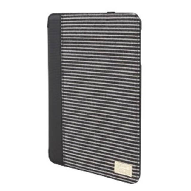 hex hx1868  bkst icon folio for ipad air2, black stripe canvas