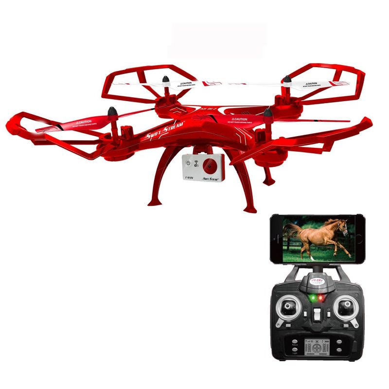 Swift Stream RC Z-10 Wi-Fi Camera Drone - Red