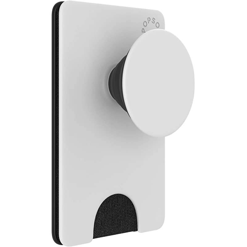 PopWallet+ Swappable and Repositionable Wallet White Black