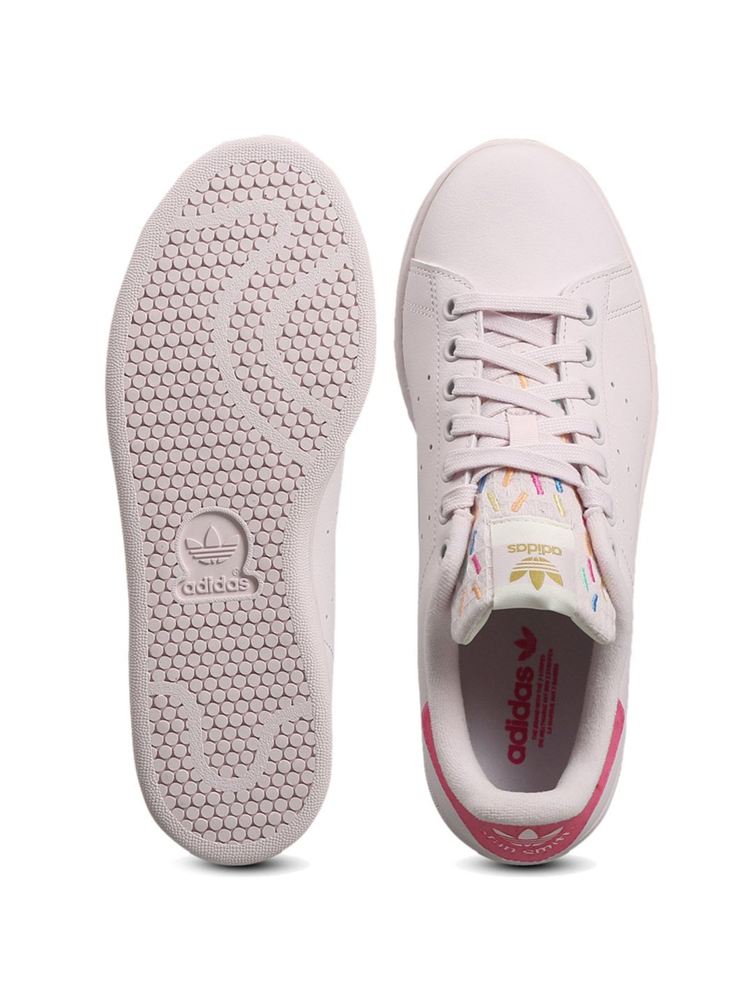 Adidas Originals Women's STAN SMITH HER VEGAN Pink Sneakers