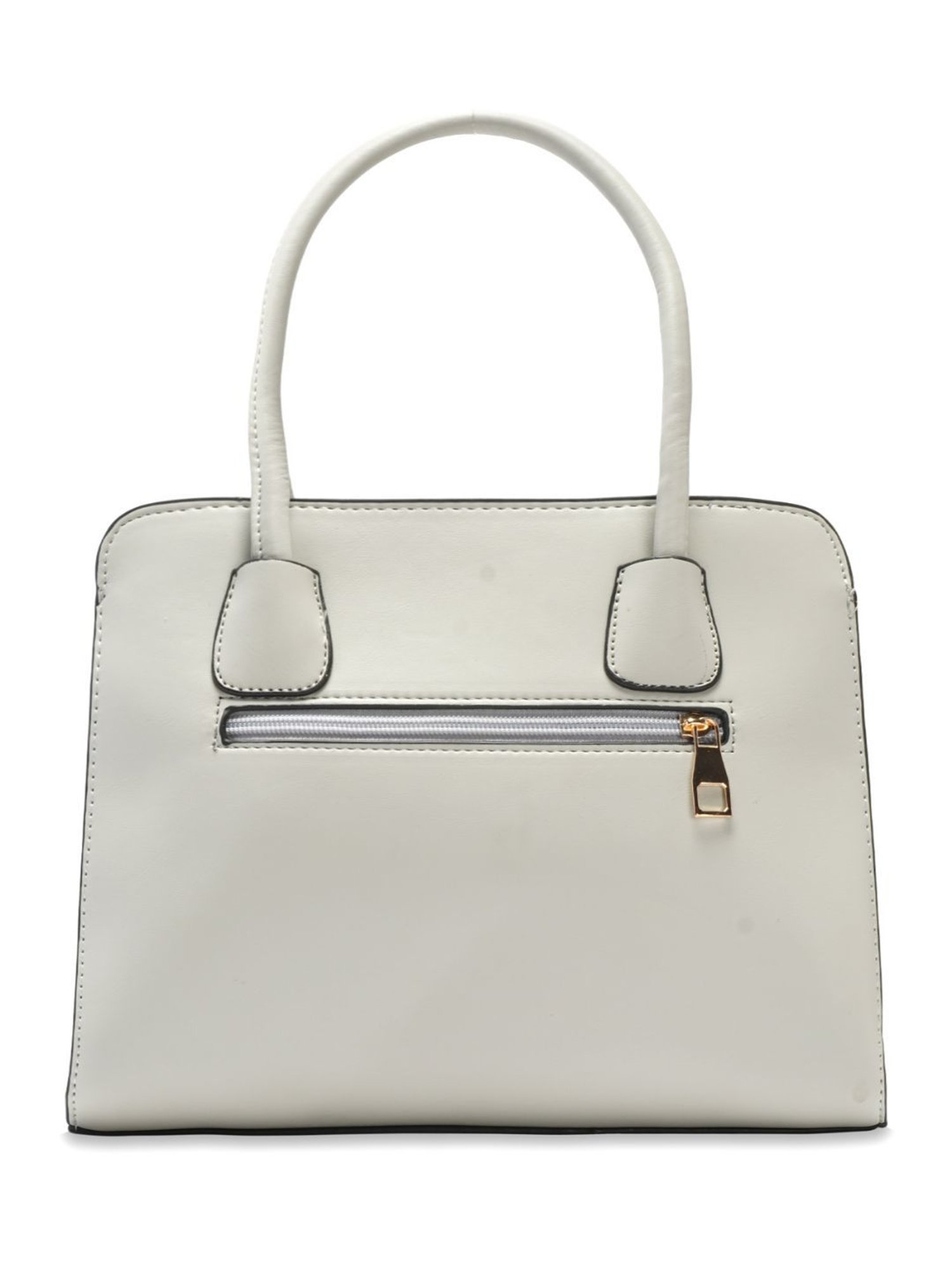 Luvoksi Grey Textured Large Satchel Handbag