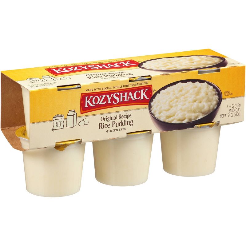 Kozy Shack Original Rice Pudding Cups - 4oz/6ct