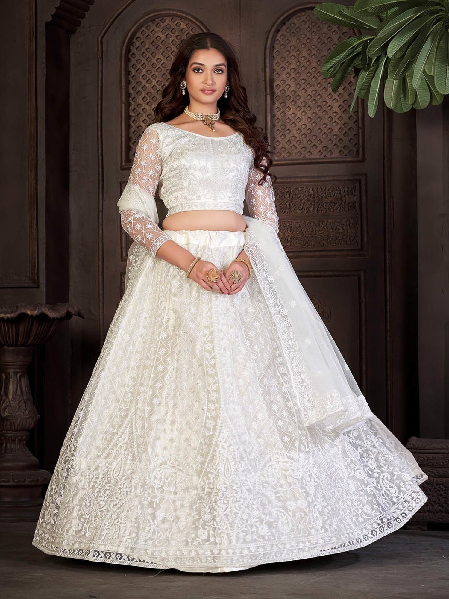 studiorasa Purple Hand Block Print Lehenga Set