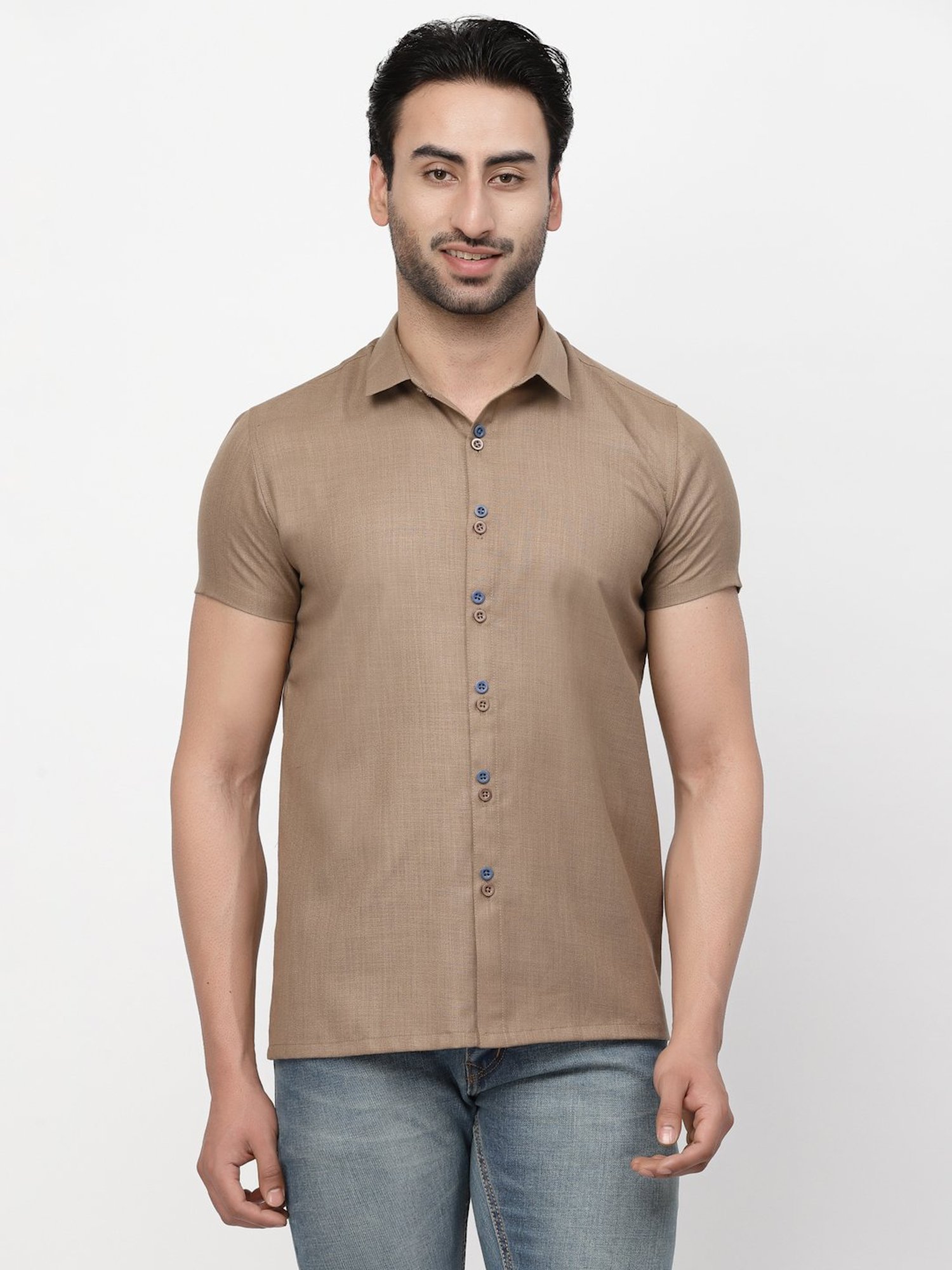 Lela Brown Regular Fit Shirt
