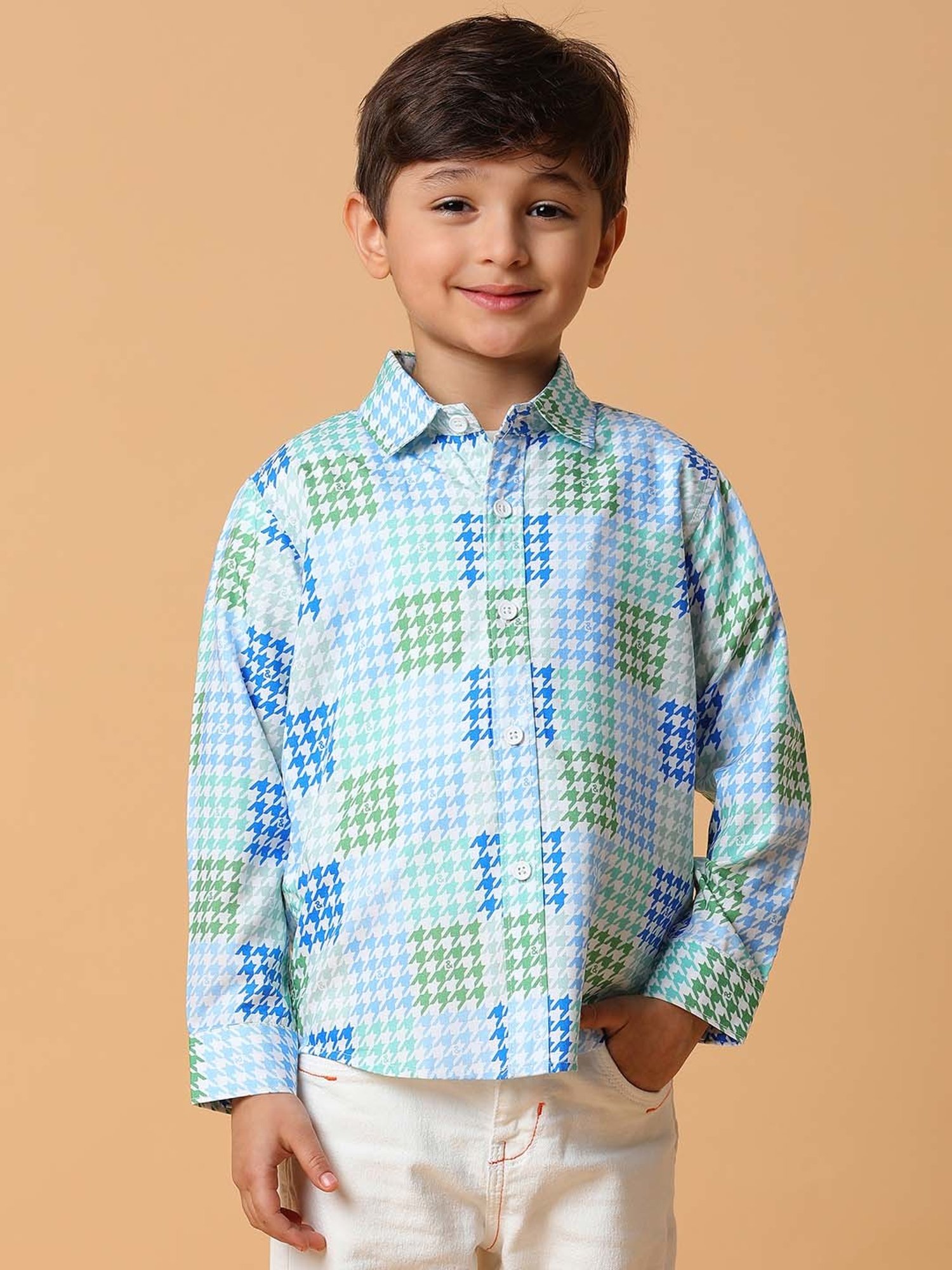 Tales & Stories Kids Multicolor Printed Full Sleeves Shirt