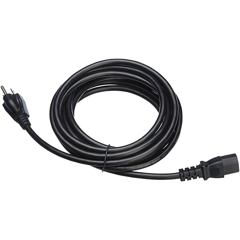 Power Cord 15Foot Black 5Pack
