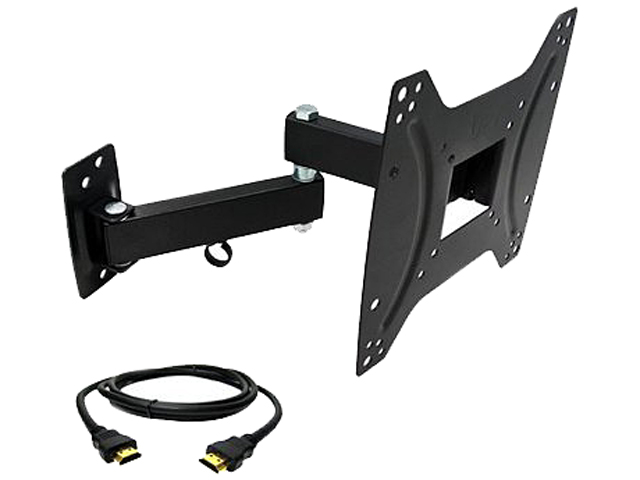 Megamounts GML622-HDMI-BNDL 17" - 42" Full Motion Wall Mount for Plasma-LCD-LED TV's with HDMI