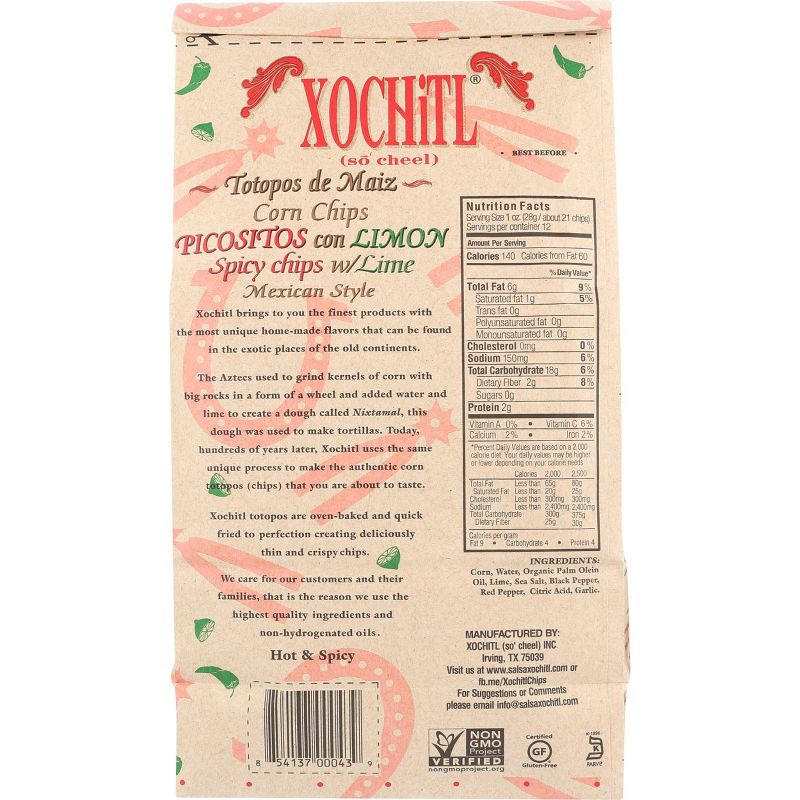 Xochitl Spicy Corn Chips 12oz 10 pk