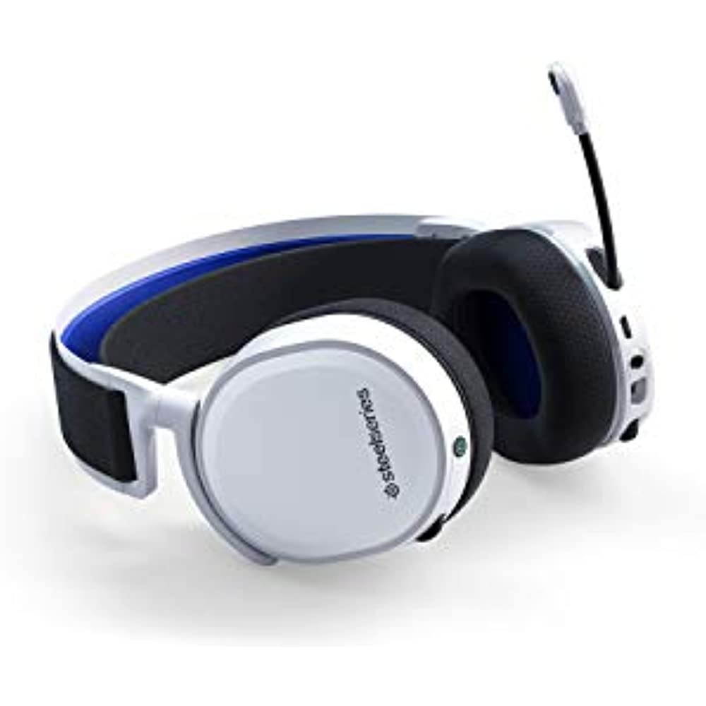 SteelSeries Arctis 7P Wireless - Lossless 2.4 GHz Wireless Gaming Headset - for PlayStation 5 and PlayStation 4 - White - PlayStation 5